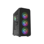 Fury PC Case , SHOBO SH4F RGB , Black , Midi-Tower