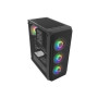 Fury PC Case , SHOBO SH4F RGB , Midi-Tower , Black