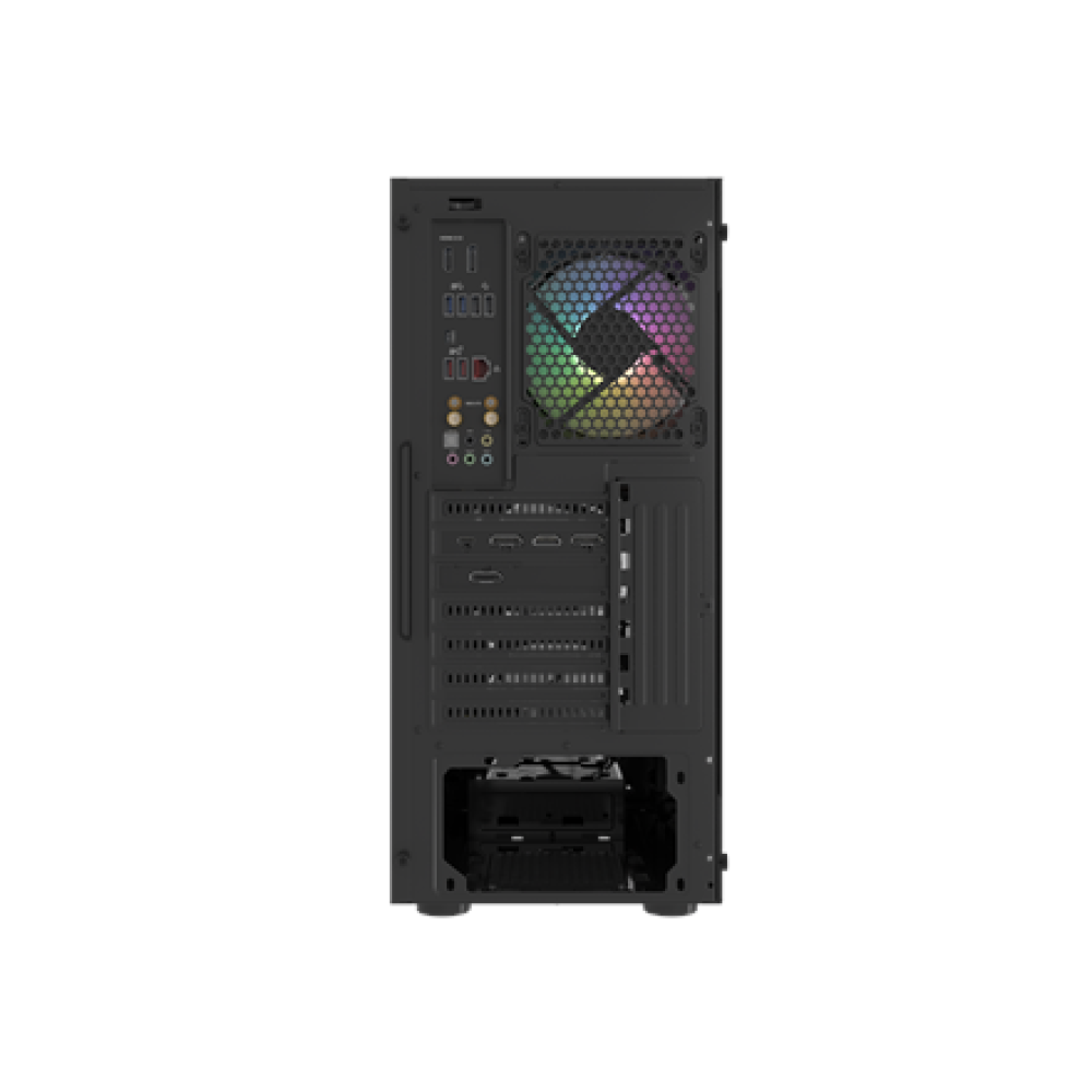Fury PC Case , SHOBO SH4F RGB , Black , Midi-Tower