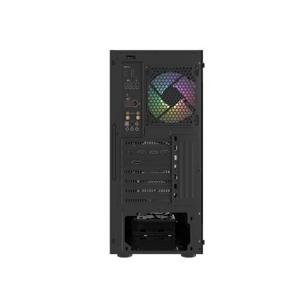 Fury PC Case , SHOBO SH4F RGB , Midi-Tower , Black