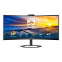 Philips , Monitor with Windows Hello Webcam , 34E1C5600HE/00 , 34 , VA , 21:9 , 100 Hz , 4 ms , 3440 x 1440 pixels , 300 cd/m² , HDMI ports quantity 1 , Black , Warranty 36 month(s)