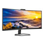 Philips , Monitor with Windows Hello Webcam , 34E1C5600HE/00 , 34 , VA , 21:9 , 100 Hz , 4 ms , 3440 x 1440 pixels , 300 cd/m² , HDMI ports quantity 1 , Black , Warranty 36 month(s)