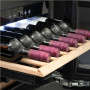 Caso , Wine Cooler , WineDeluxe E 18 , Energy efficiency class G , Built-in , Bottles capacity 18 bottles , Cooling type Compressor technology , Black