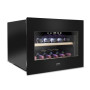 Caso , Wine Cooler , WineDeluxe E 18 , Energy efficiency class G , Built-in , Bottles capacity 18 bottles , Cooling type Compressor technology , Black