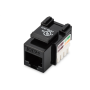 Digitus , Class D CAT 5e Keystone Jack , DN-93501 , Unshielded RJ45 to LSA , Black , Cable installation via LSA strips, color coded according to EIA/TIA 568 A & B; The Cat 5e keystone module supports transmission speeds of up to 1 GBit/s & 100 MHz