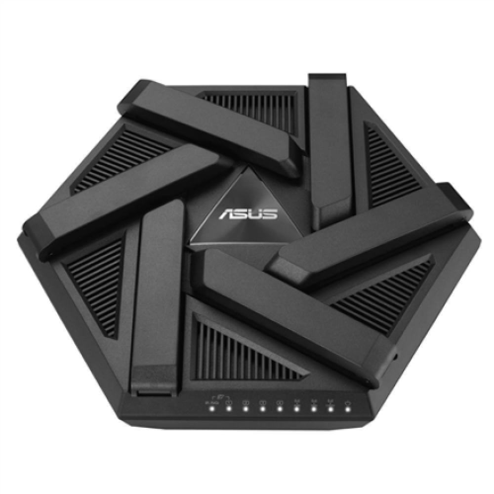 Wifi 6 802.11ax Tri-band Gigabit Gaming Router , RT-AXE7800 , 802.11ax , 574+4804+2402 Mbit/s , 10/100/1000 Mbit/s , Ethernet LAN (RJ-45) ports 4 , Mesh Support Yes , MU-MiMO Yes , No mobile broadband , Antenna type External