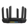 Wifi 6 802.11ax Tri-band Gigabit Gaming Router , RT-AXE7800 , 802.11ax , 574+4804+2402 Mbit/s , 10/100/1000 Mbit/s , Ethernet LAN (RJ-45) ports 4 , Mesh Support Yes , MU-MiMO Yes , No mobile broadband , Antenna type External , month(s)