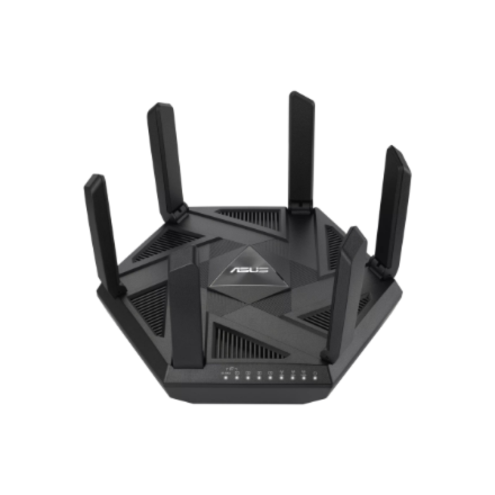 Wifi 6 802.11ax Tri-band Gigabit Gaming Router , RT-AXE7800 , 802.11ax , 574+4804+2402 Mbit/s , 10/100/1000 Mbit/s , Ethernet LAN (RJ-45) ports 4 , Mesh Support Yes , MU-MiMO Yes , No mobile broadband , Antenna type External