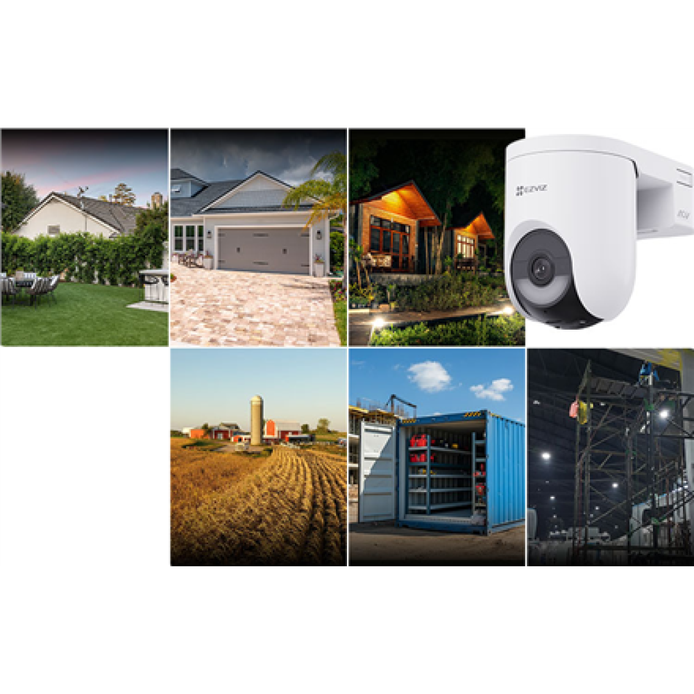 EZVIZ HB8 Lite 4G , PT Battery Camera , Dome , 4 MP , 4mm/F1.6 , IP65 , H.265/H.264 , MicroSD, max. 512 GB