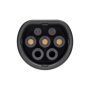 EV+ Charging Cable Type 2 to Type 2 32A 3 Phase 5m , EV+ , EV-CB-T2-32-3P-W , EV+ Charging Cable Type 2 to Type 2 32A 3 Phase , 5 m