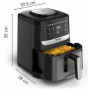 TEFAL Hot air fryer , EY5568E0 , Capacity 5 L , Black