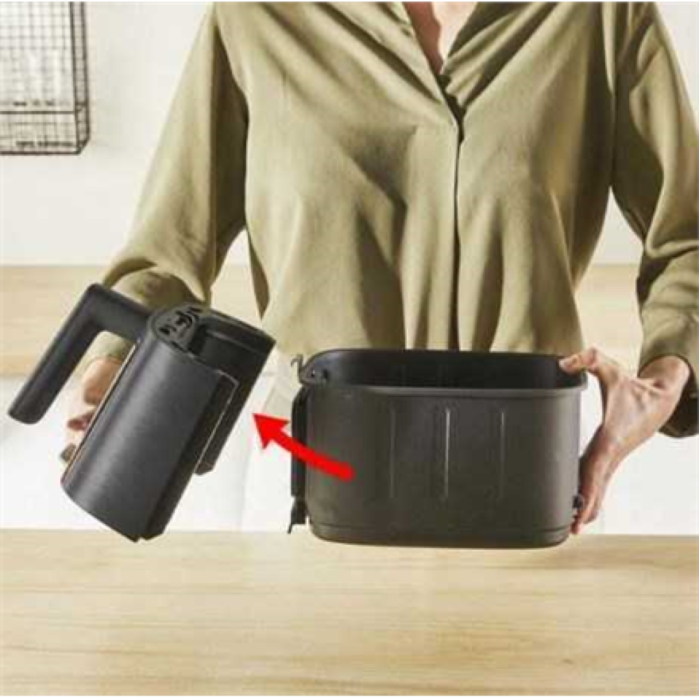 TEFAL Hot air fryer , EY5568E0 , Capacity 5 L , Black