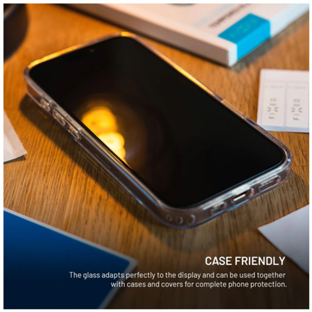 Fixed Screen protector , Apple , iPhone 17 Pro , Tempered glass , Transparent , 2.5D