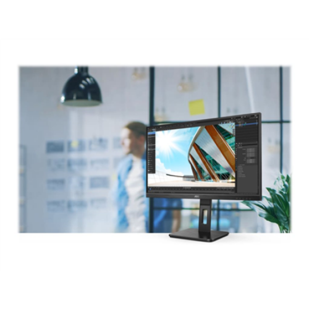 AOC , LED Monitor , Q27P2Q , 27 , IPS , QHD , 16:9 , 75 Hz , 4 ms , 2560 x 1440 , 300 cd/m² , Headphone out (3.5mm) , HDMI ports quantity 1 , Black , Warranty 36 month(s)