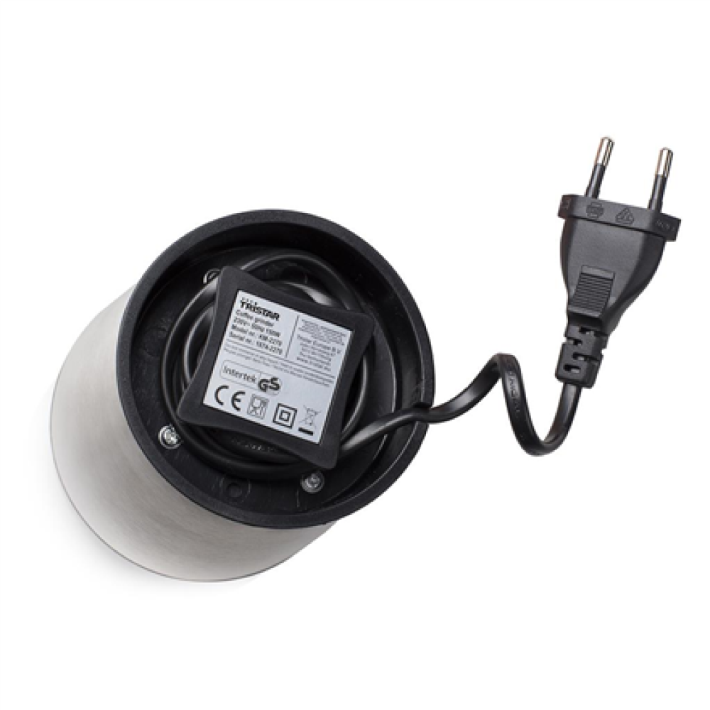 Tristar Coffee grinder , KM-2270 , 150 W , Coffee beans capacity 70 g , Number of cups 10 pc(s) , Stainless steel