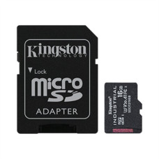 Kingston , UHS-I , 16 GB , microSDHC/SDXC Industrial Card , Flash memory class Class 10, UHS-I, U3, V30, A1 , SD Adapter Kingston , UHS-I , 16 GB , microSDHC/SDXC Industrial Card , Flash memory class Class 10, UHS-I, U3, V30, A1 , SD Adapter