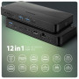 AXAGON USB4 40Gbps DUAL 4K DISPLAY 12in1 Dock , HMC-U4
