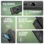 AXAGON USB4 40Gbps DUAL 4K DISPLAY 12in1 Dock , HMC-U4