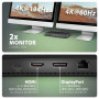 AXAGON USB4 40Gbps DUAL 4K DISPLAY 12in1 Dock , HMC-U4