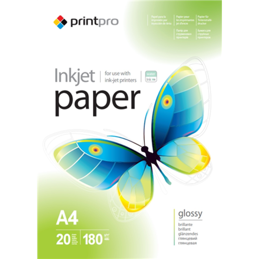 ColorWay PrintPro Photo Paper, 20 sheets , 180 g/m² , A4 , High Glossy