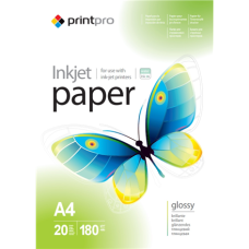 ColorWay PrintPro Glossy Photo Paper, 180g/m, A4, 20pcs.
