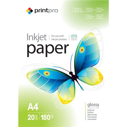 ColorWay PrintPro Photo Paper, 20 sheets , High Glossy , 180 g/m² , A4