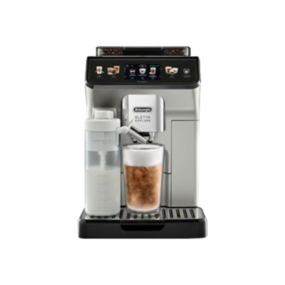 Delonghi , Coffee Maker , Eletta Explore ECAM450.65.S , Pump pressure 19 bar , Built-in milk frother , Automatic , 1450 W , Silver
