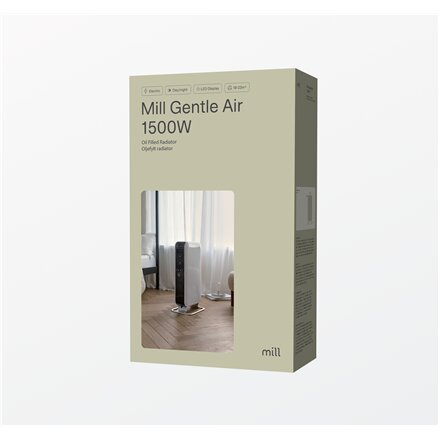 Mill , Heater , AB-H1500DN , Oil Filled Radiator , 1500 W , Number of power levels 3 , Suitable for rooms up to 16-24 m² , White