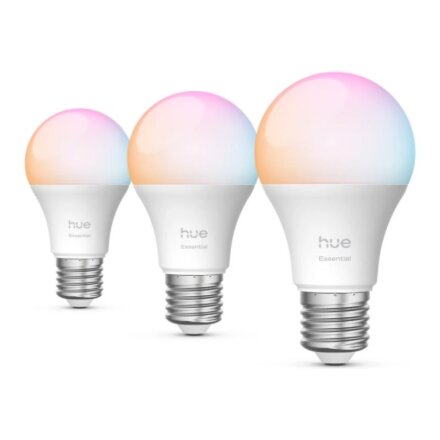 Philips Hue E WCA 806 A60 3P EU , E27 , 8 W , 16 million colours, White and colour light , Bluetooth and Zigbee