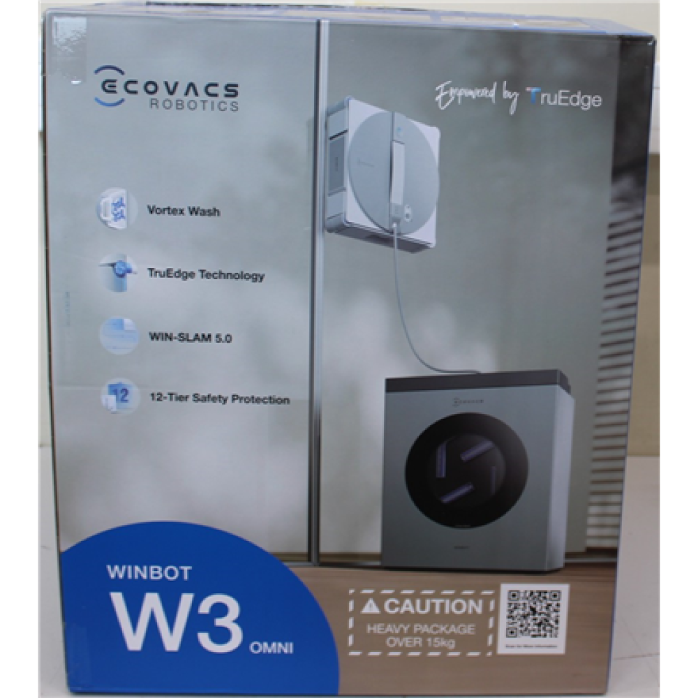 SALE OUT. , Ecovacs Window Cleaning Robot , WINBOT W3 OMNI , Corded/Cordless , 8000 Pa , White/Silver , DAMAGED INNER PACKAGING, SCRATCHED ITEM