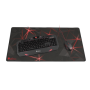 Genesis Carbon 500 MAXI FLASH Gaming mouse pad, 450 x 900 x 2.5 mm, Red/Black