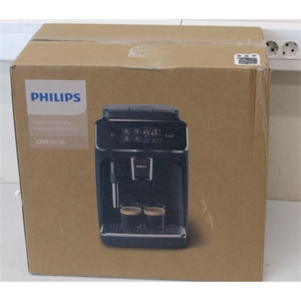 SALE OUT. Philips Coffee Maker , EP2220/10 , Pump pressure 15 bar , Built-in milk frother , Automatic , 1500 W , Black , DAMAGED PACKAGING