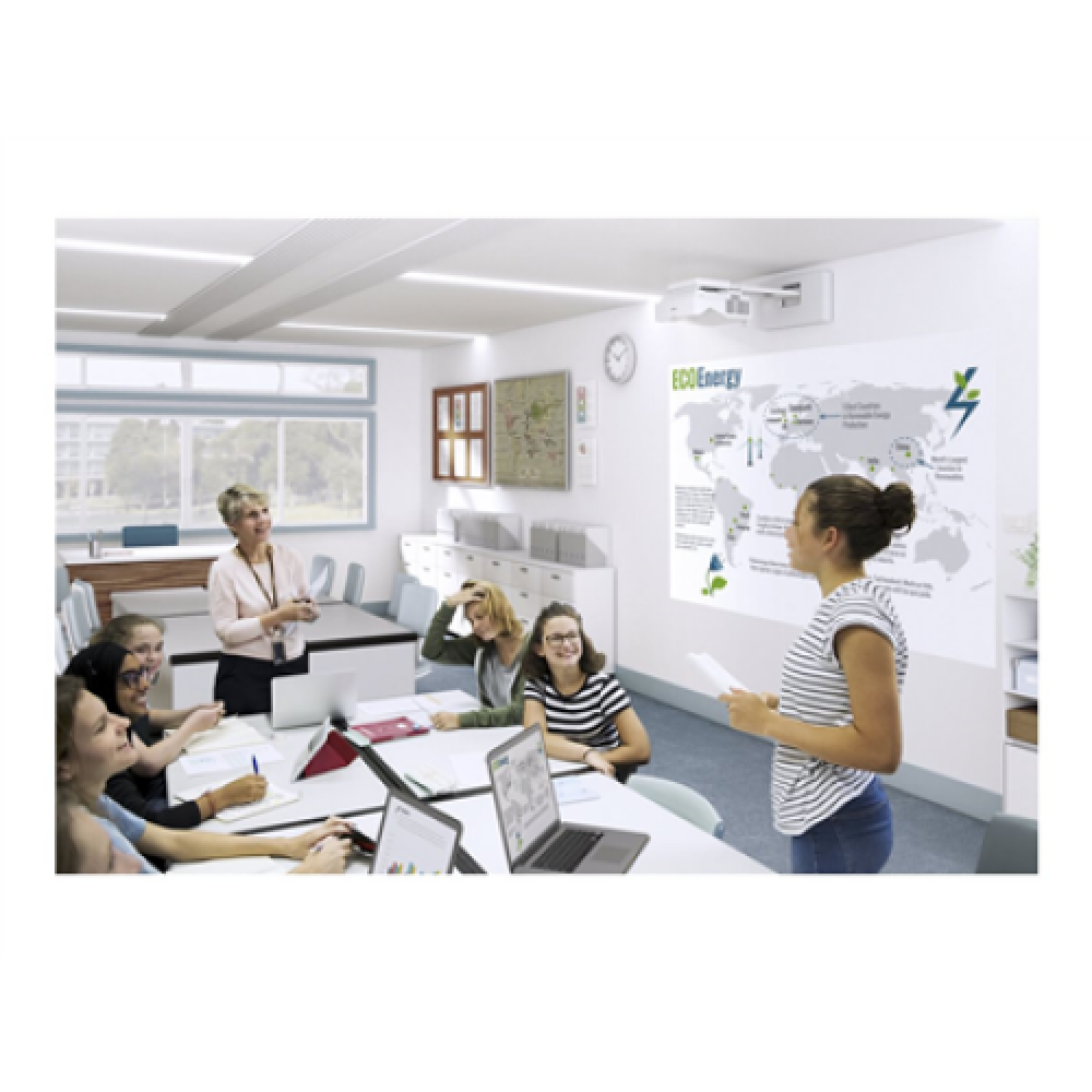 V11HA78080 Epson EB-770FI Full HD Laser Projector/16:9/4100 Lumens/2500000 :1/White , Epson