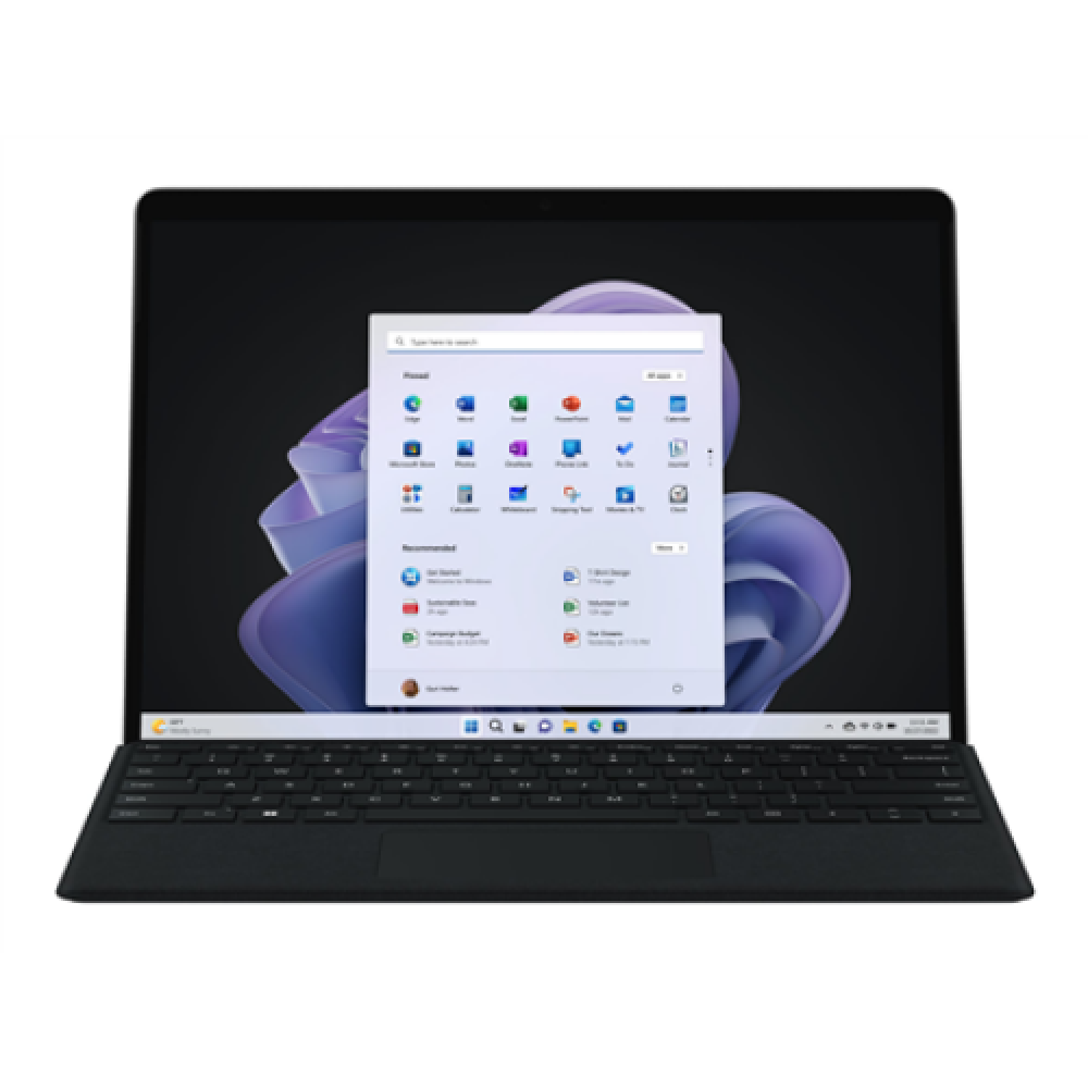 Microsoft , Surface Pro 9 , Graphite , 13 , PixelSense Flow Display , Touchscreen , Intel Core i5 , i5-1235U , 8 GB , LPDDR5 , 256 GB , Wi-Fi , 802.11ax , Bluetooth version 5.1 , Windows 11 Home , Warranty 24 month(s) , Keyboard language , Intel Iris Xe G