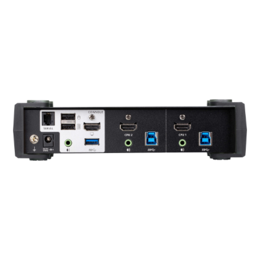 Aten 2-Port USB 3.0 4K HDMI KVMP Switch with Audio Mixer Mode , CS1822