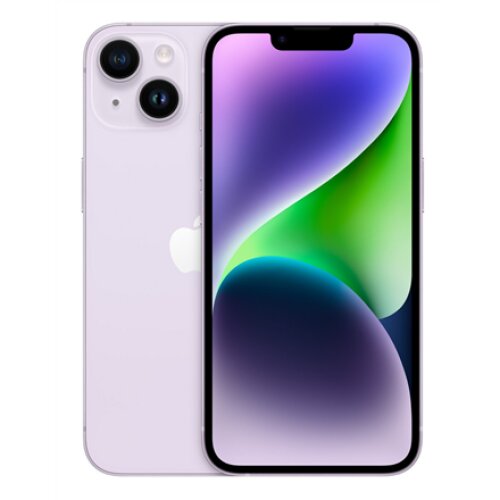 Apple , iPhone 14 , Purple , 6.1 , Super Retina XDR , 2532 x 1170 pixels , Apple , A15 Bionic , Internal RAM 4 GB , 128 GB , Dual SIM , Nano-SIM , 3G , 4G , 5G , Main camera resolution 12+12 MP , Secondary camera resolution 12 MP , iOS , 16 , 3279 mAh