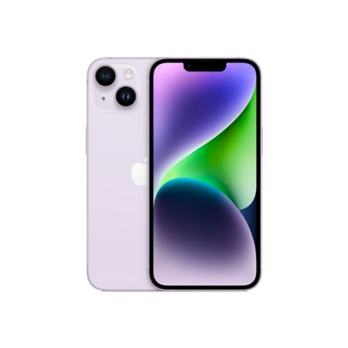 Apple , iPhone 14 , Purple , 6.1 , Super Retina XDR , 2532 x 1170 pixels , Apple , A15 Bionic , Internal RAM 4 GB , 128 GB , Dual SIM , Nano-SIM , 3G , 4G , 5G , Main camera resolution 12+12 MP , Secondary camera resolution 12 MP , iOS , 16 , 3279 mAh