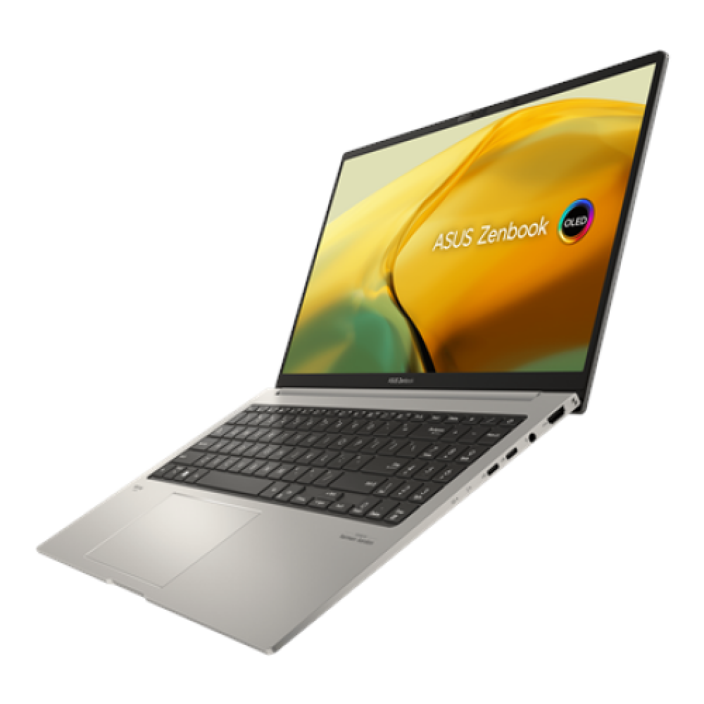 Asus Zenbook 15 OLED UM3504DA-MA339W Basalt Grey 15.6 OLED 2.8K 120 Hz 2880 x 1620 pixels Glossy AMD Ryzen 7 7735U 16 GB LPDDR5 on board SSD 1000 GB AMD Radeon Graphics Windows 11 Home 802.11ax Bluetooth version 5.3 Keyboard language English Keyboard back