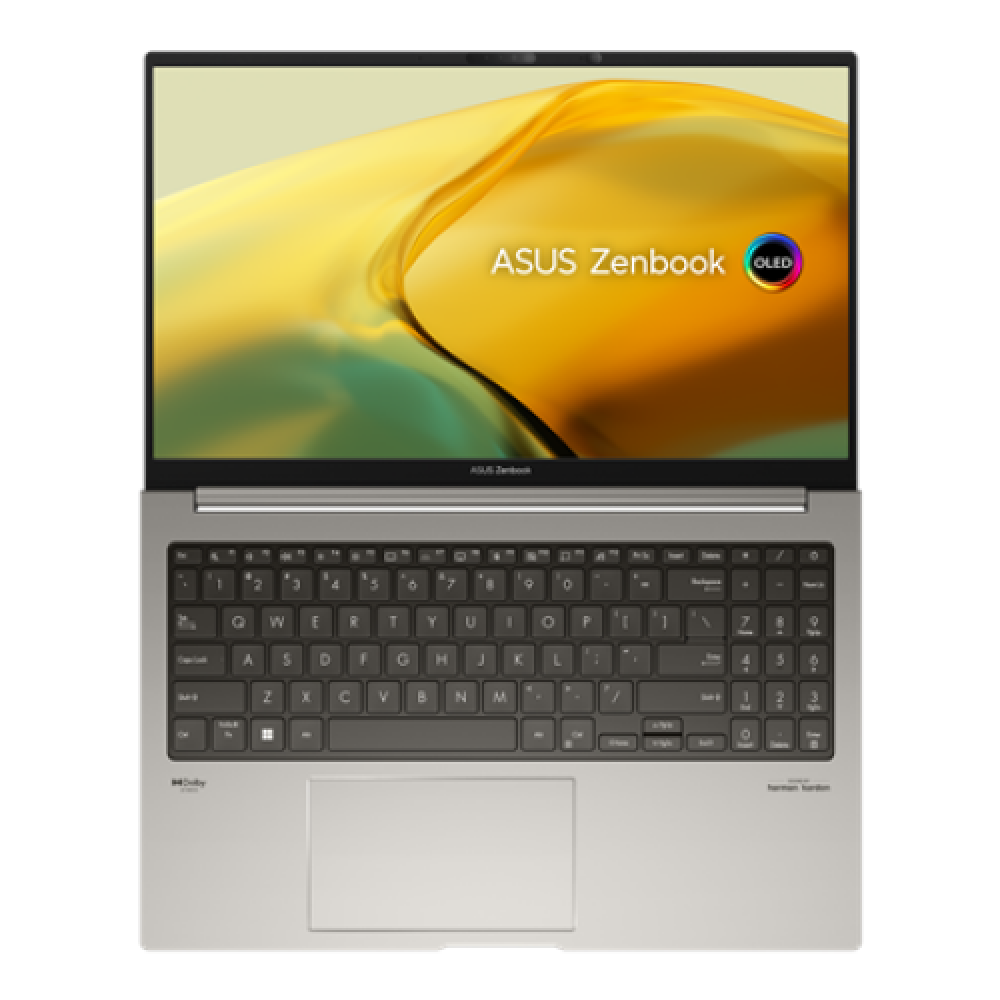 Asus Zenbook 15 OLED UM3504DA-MA339W Basalt Grey 15.6 OLED 2.8K 120 Hz 2880 x 1620 pixels Glossy AMD Ryzen 7 7735U 16 GB LPDDR5 on board SSD 1000 GB AMD Radeon Graphics Windows 11 Home 802.11ax Bluetooth version 5.3 Keyboard language English Keyboard back
