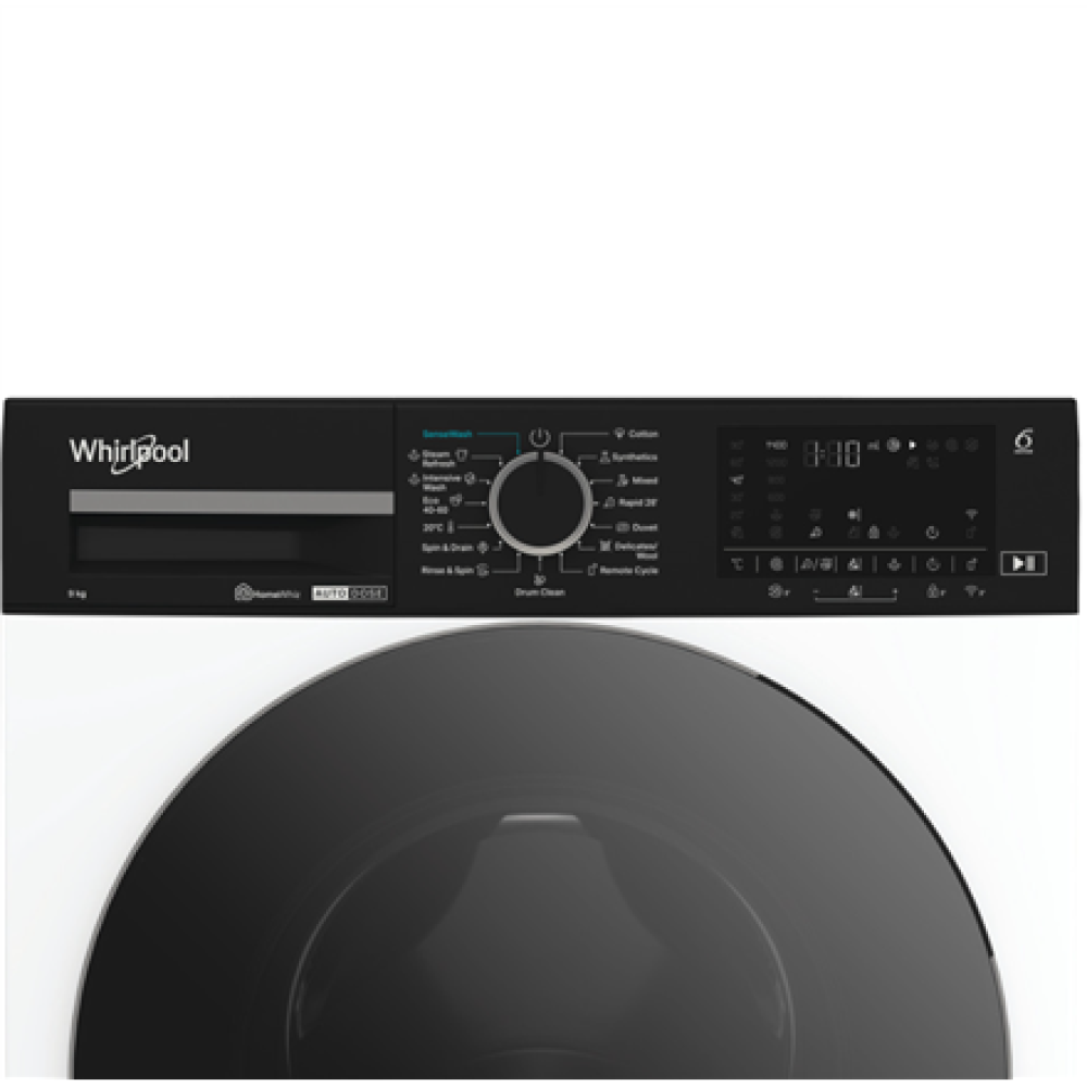 Whirlpool Washing Machine , WPM 911W ADS EE , Front loading , Energy efficiency class A , 1400 RPM , Washing capacity 9 kg , Depth 58 cm , Width 60 cm , Display , Digital , Steam function , White