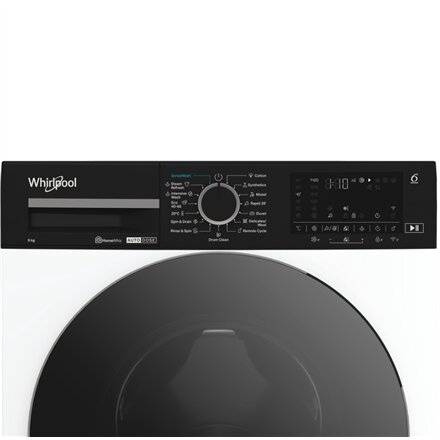 Whirlpool , Washing Machine , WPM 911W ADS EE , Front loading , Energy efficiency class A , 1400 RPM , Washing capacity 9 kg , Depth 58 cm , Width 60 cm , Display , Digital , Steam function , White
