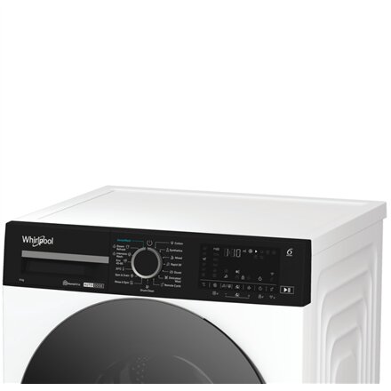 Whirlpool , Washing Machine , WPM 911W ADS EE , Front loading , Energy efficiency class A , 1400 RPM , Washing capacity 9 kg , Depth 58 cm , Width 60 cm , Display , Digital , Steam function , White