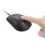 Lenovo Fingerprint Biometric USB Mouse Gen3 , Wired , USB-A , Black/Red