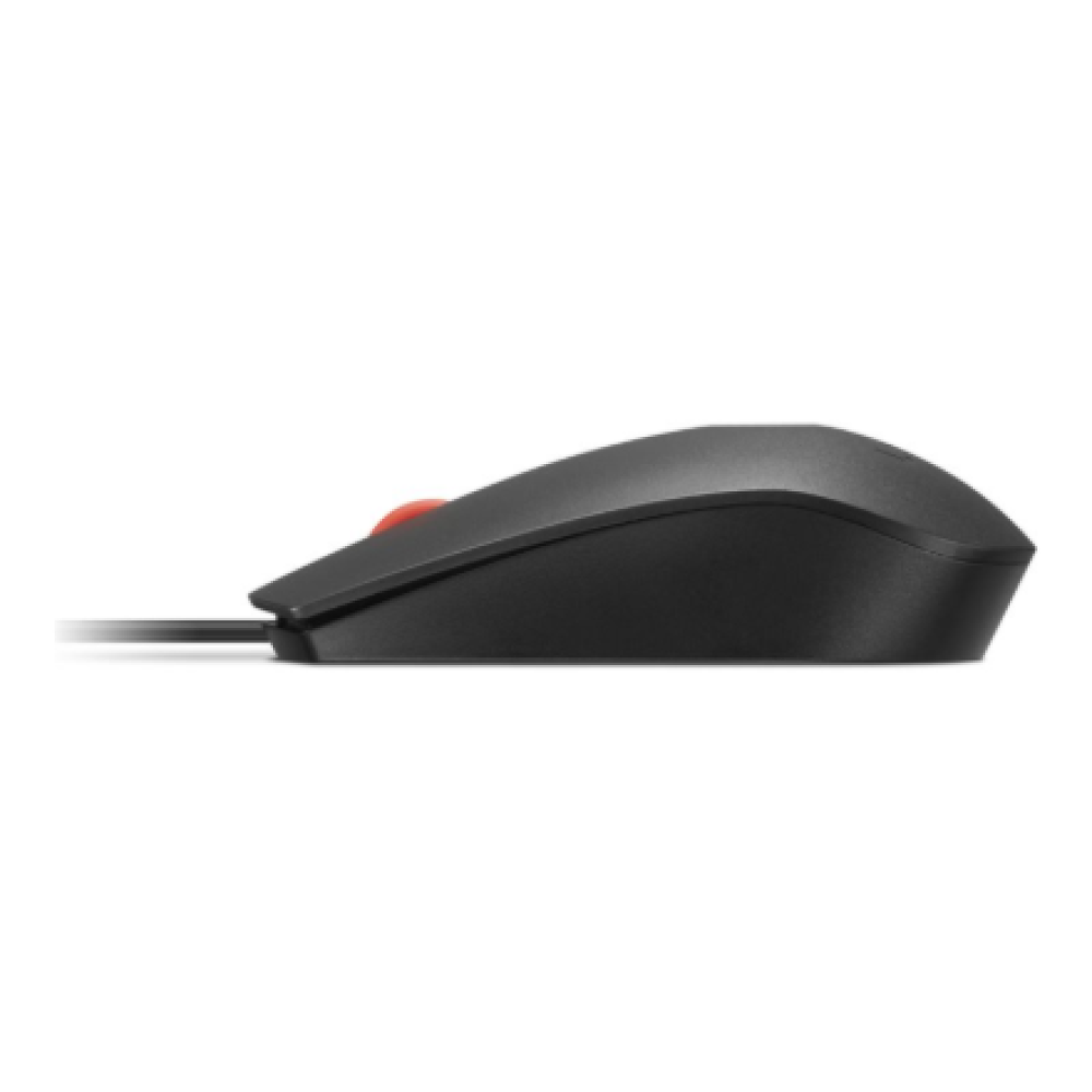 Lenovo Fingerprint Biometric USB Mouse Gen3 , Wired , USB-A , Black/Red