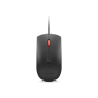 Lenovo Fingerprint Biometric USB Mouse Gen3 , Wired , USB-A , Black/Red