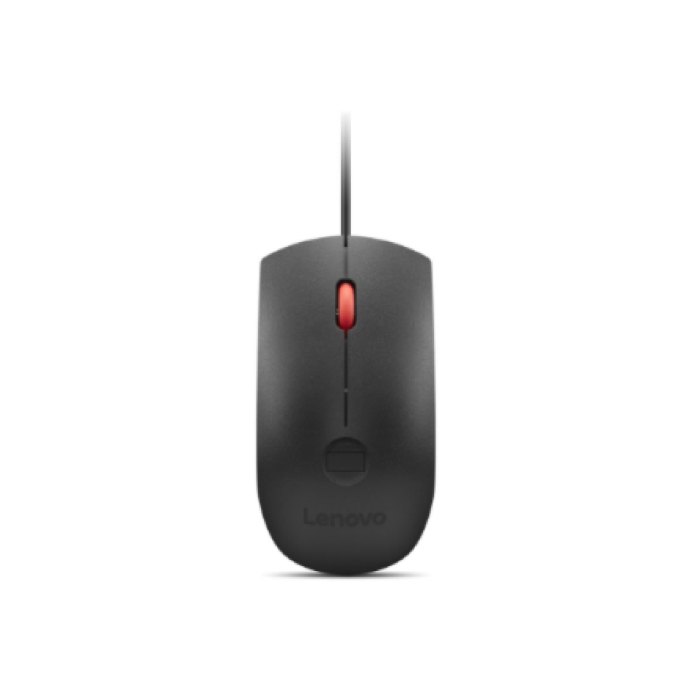 Lenovo Fingerprint Biometric USB Mouse Gen3 , Wired , USB-A , Black/Red