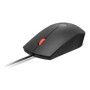 Lenovo Fingerprint Biometric USB Mouse Gen3 , Wired , USB-A , Black/Red