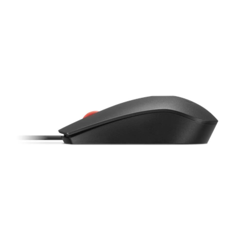 Lenovo Fingerprint Biometric USB Mouse Gen3 , Wired , USB-A , Black/Red