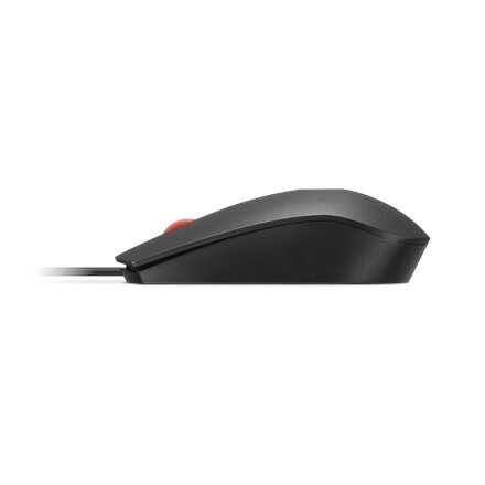 Lenovo Fingerprint Biometric USB Mouse Gen3 , Wired , USB-A , Black/Red