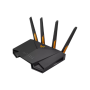 Wireless Wifi 6 AX4200 Dual Band Gigabit Router, EU and UK plug , TUF-AX4200 , 802.11ax , 3603+574 Mbit/s , 10/100/1000 Mbit/s , Ethernet LAN (RJ-45) ports 4 , Mesh Support Yes , MU-MiMO Yes , 3G/4G data sharing , Antenna type External , 1 x USB 3.2 Gen 1